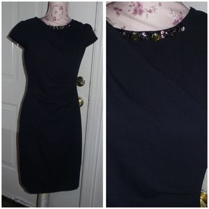 Sexy Midi Dress Dark Blue